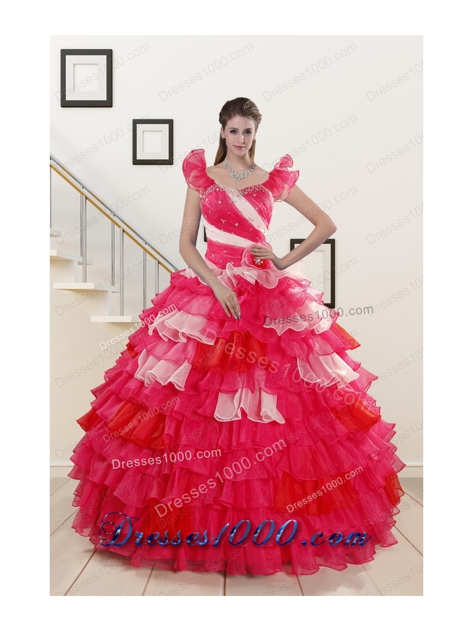 Most Popular One Shoulder Pretty Quinceanera Gowns in Multi Color