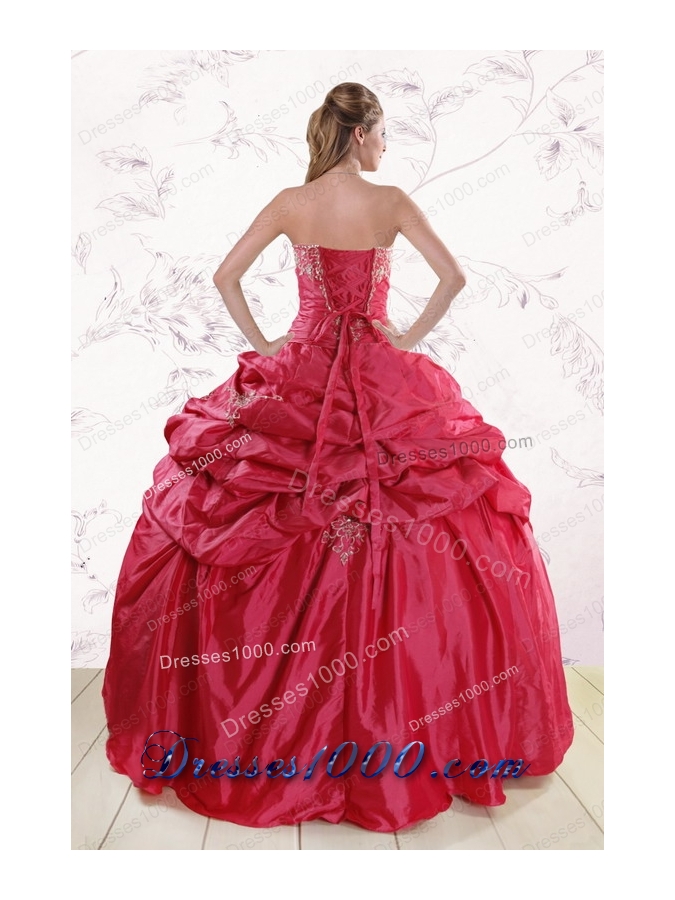 Most Popular Strapless Appliques Quinceanera gowns