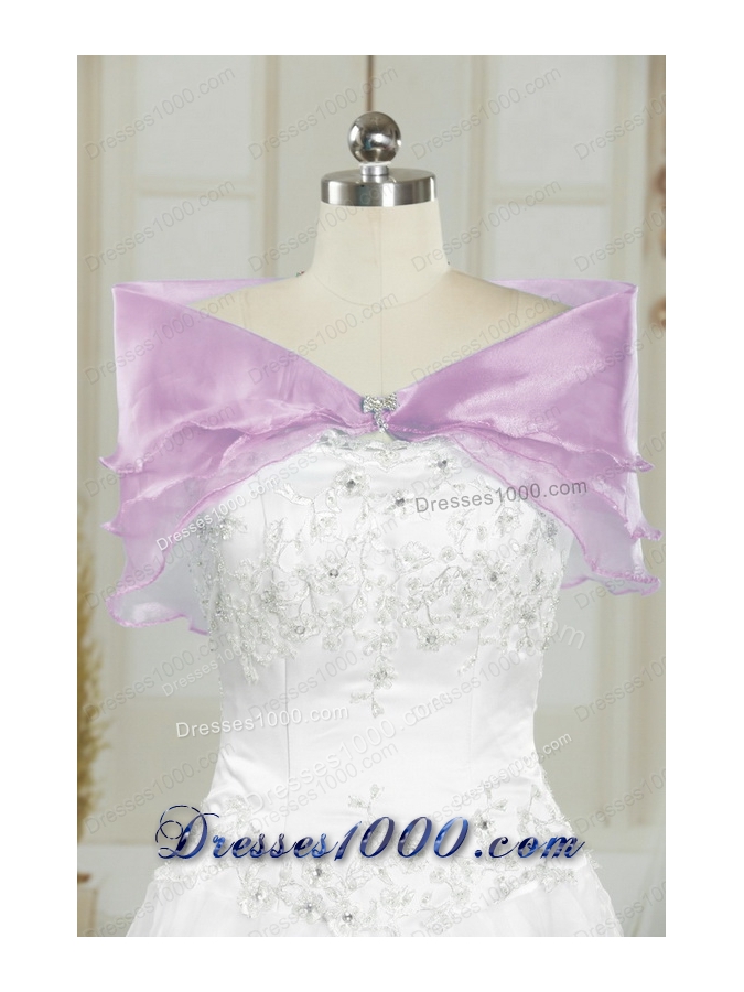 2015 New Style Appliques and Ruffles Quinceanera Dresses in Lilac