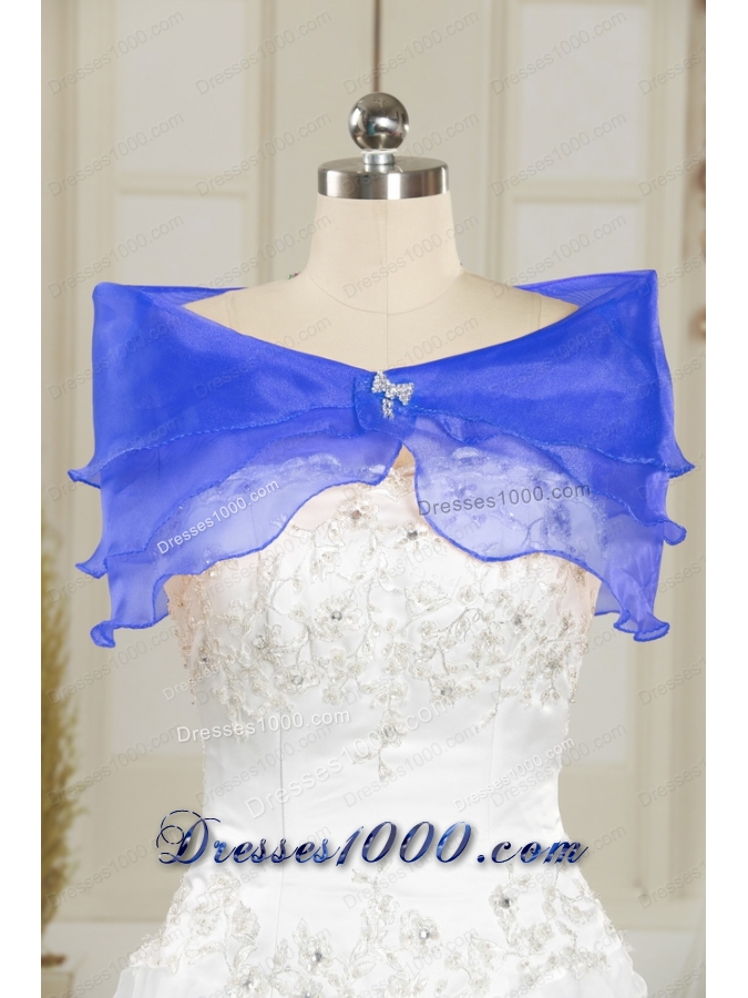 2015 New Style Appliques Quinceanera Dresses in Royal Blue