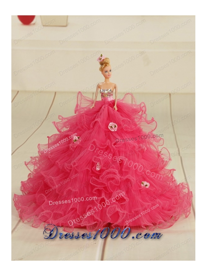 2015 New Style Sweetheart Beading Quinceanera Dresses in Red