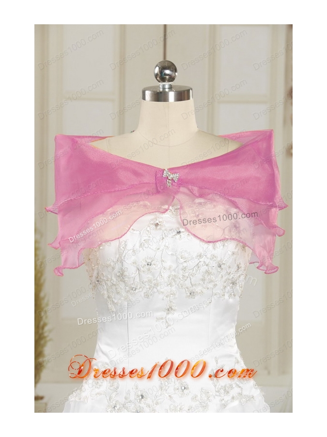 New Style Appliques Baby Pink Dresses for Quinceanera