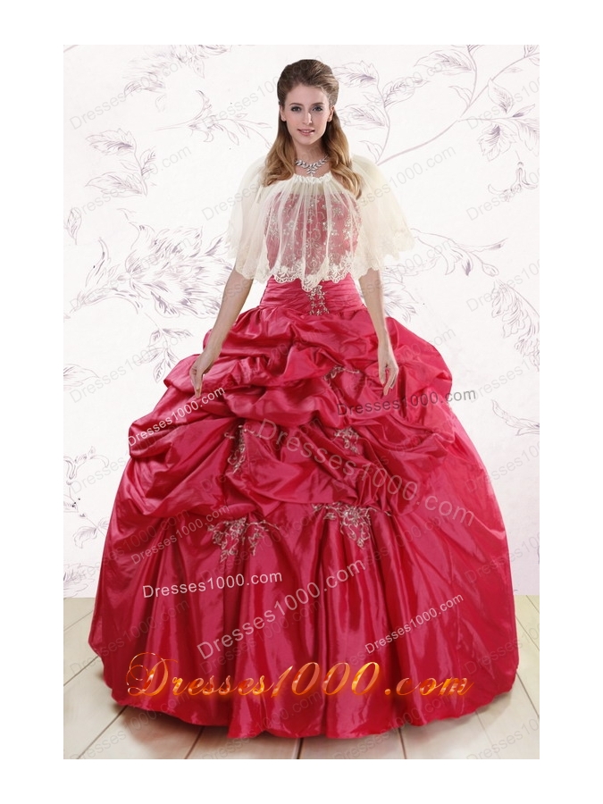 New Style Strapless Appliques Quinceanera Dresses