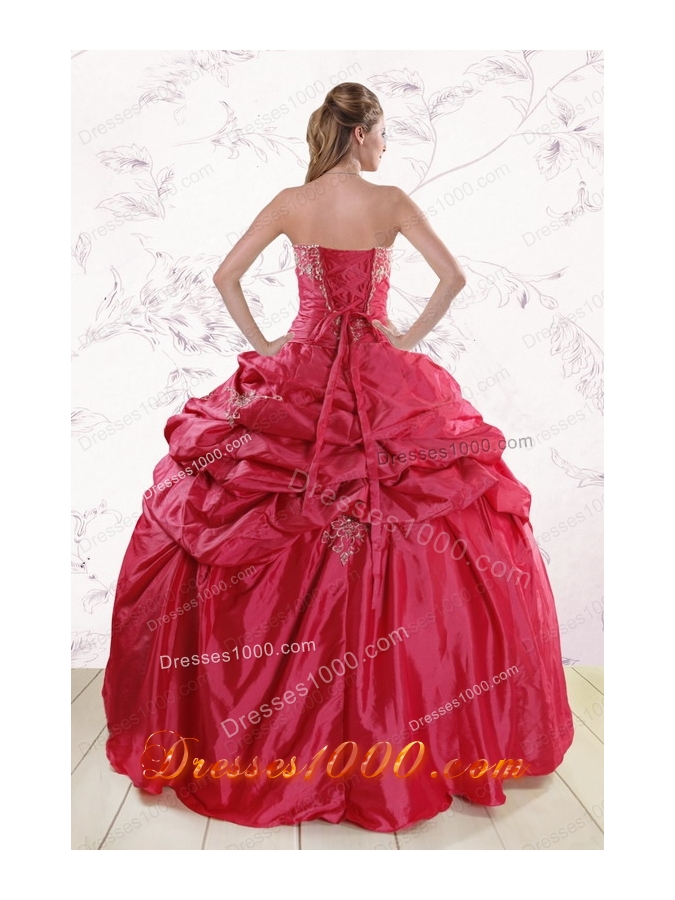 New Style Strapless Appliques Quinceanera Dresses