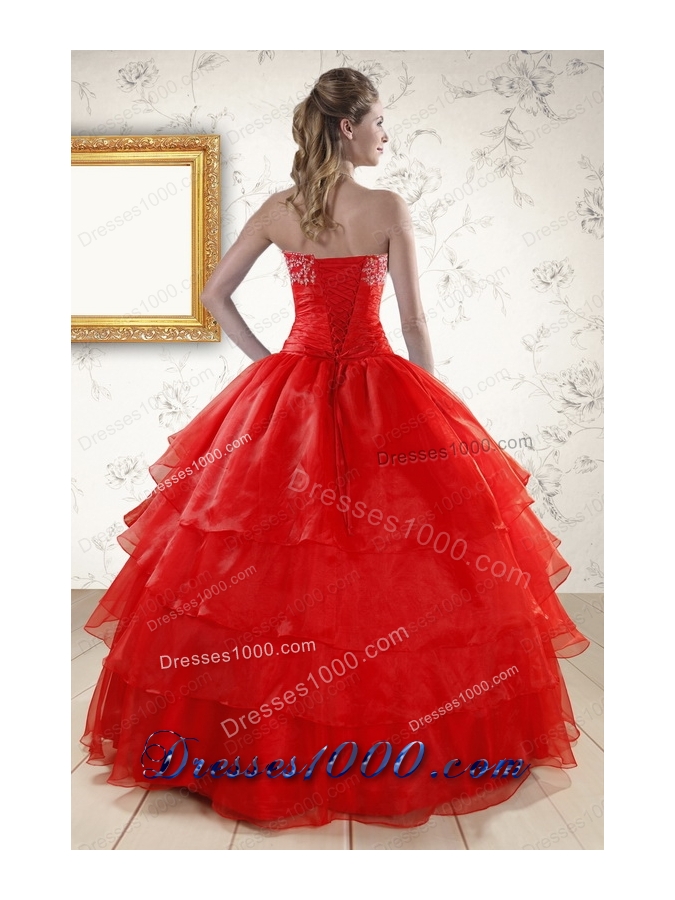 New Style Strapless Quinceanera Dresses for 2015