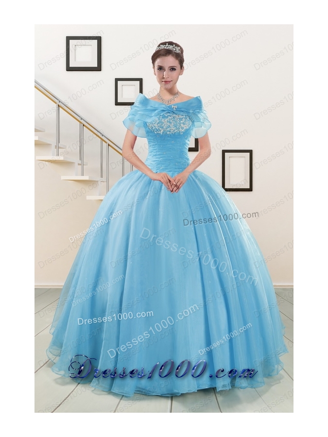 New Style Strapless Quinceanera Dresses with Appliques
