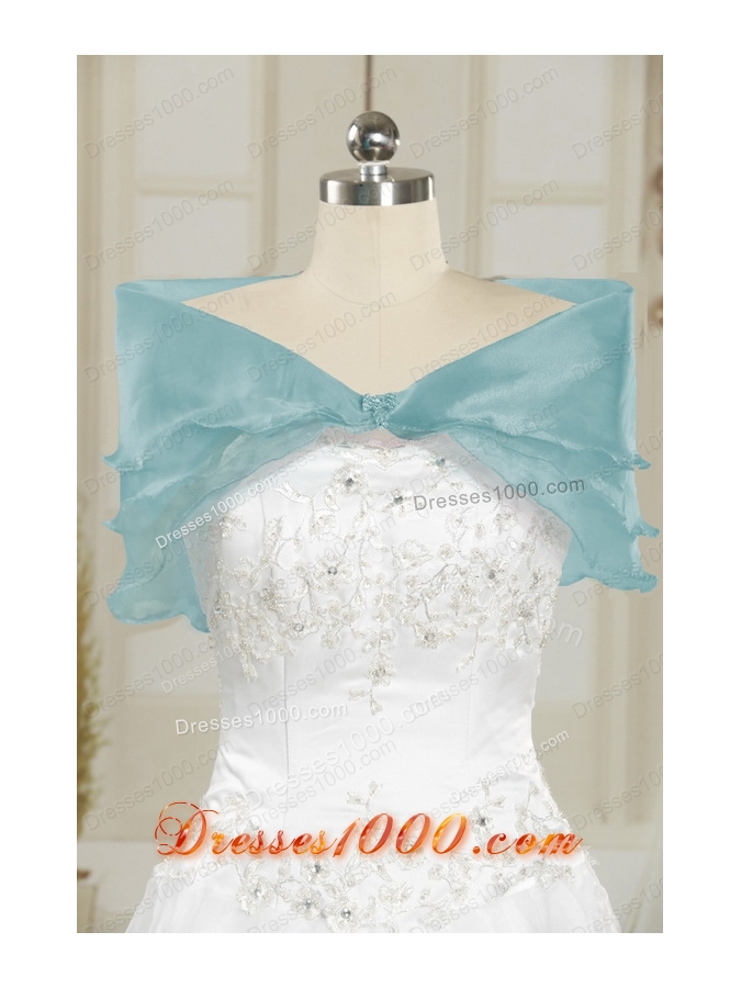 Most Popular Beading 2015 Quinceanera Gowns in Baby Blue