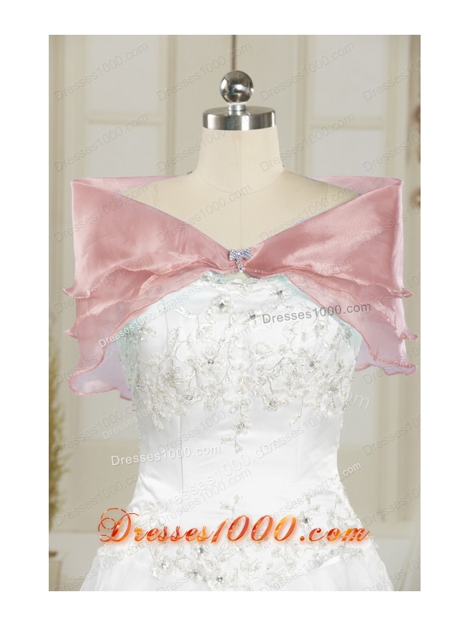 Most Popular Beading Ball Gown Quinceanera Gowns in Light Pink