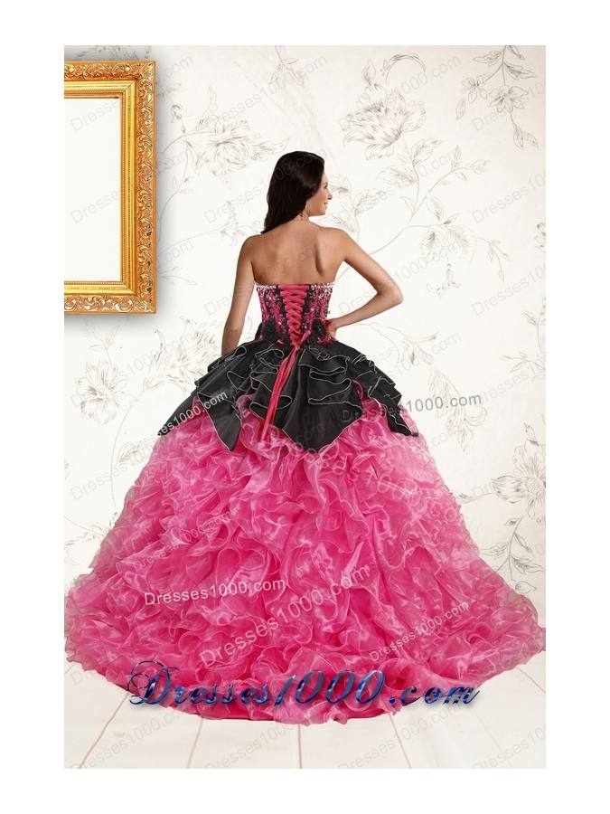 most popular Multi Color Ball Gown Ruffled Quinceanera Gowns