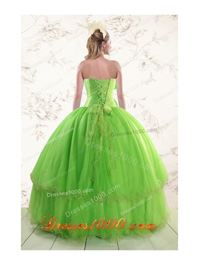 Most Popular Sweetheart Quinceanera Gowns with Beading and Bowknot