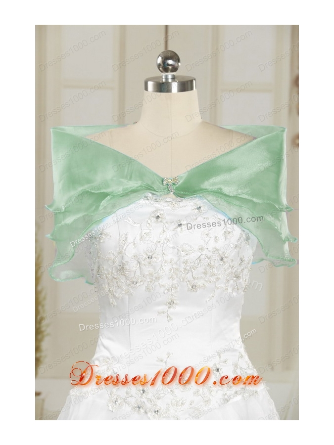 Most Popular Turquoise Quinceanera Gowns with Appliques and Pick Ups