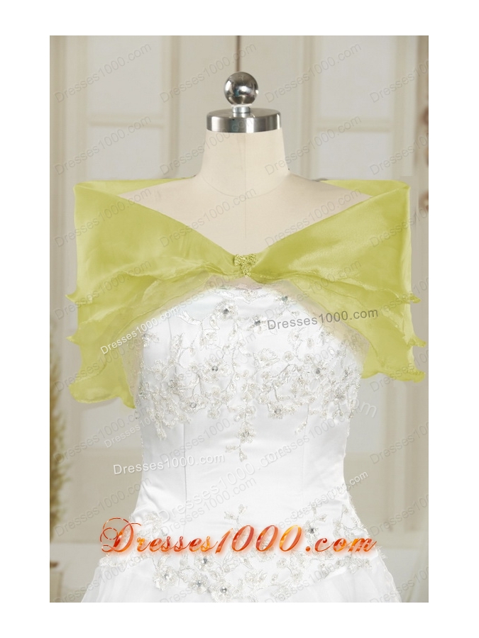 most popular Yellow Quinceanera Gowns with Beading and Ruffles