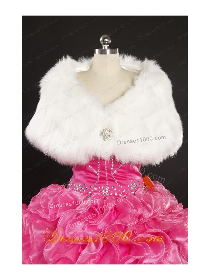 2015 Appliques and Ruffles Lilac Princesita Dress with Hand Made Flowers