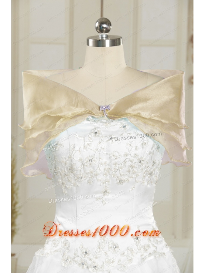 Latest Appliques Princesita Dress in Light Yellow For 2015