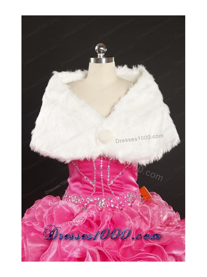 Popular Beading and Ruffles Red Princesita Dress for 2015