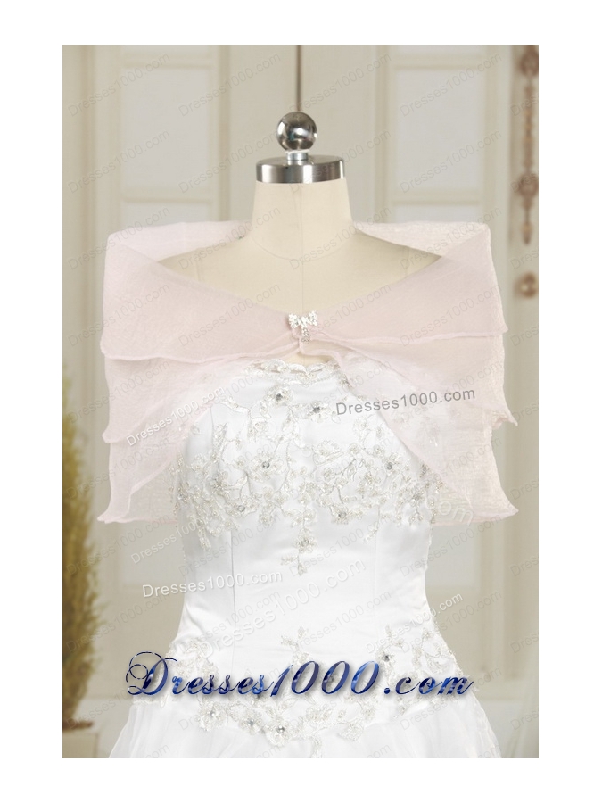 Sequins and Ruffles Ball Gown 2015 White Princesita Dress