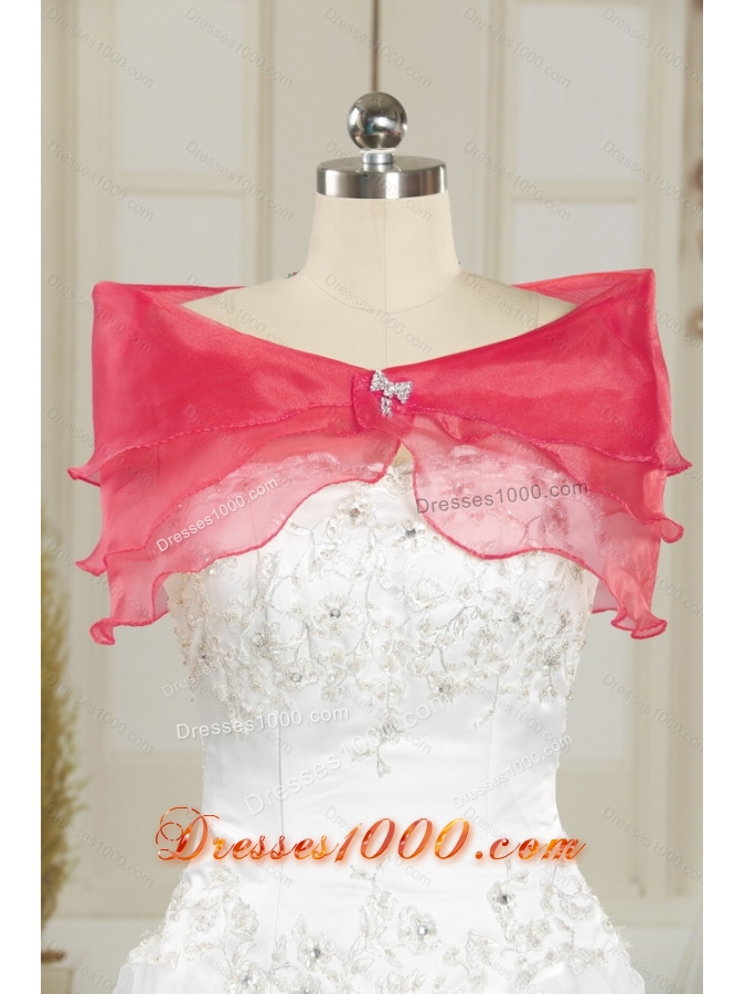 Detachable and Elegant Beading and Ruffles Red Sweet 16 Dresses