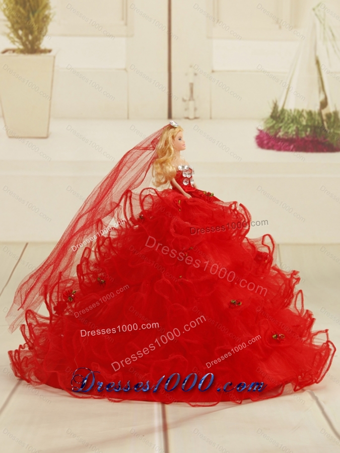 2015 Beading and Ruffles Multi Color Detachable and Vestidos de Quinceanera Dresses