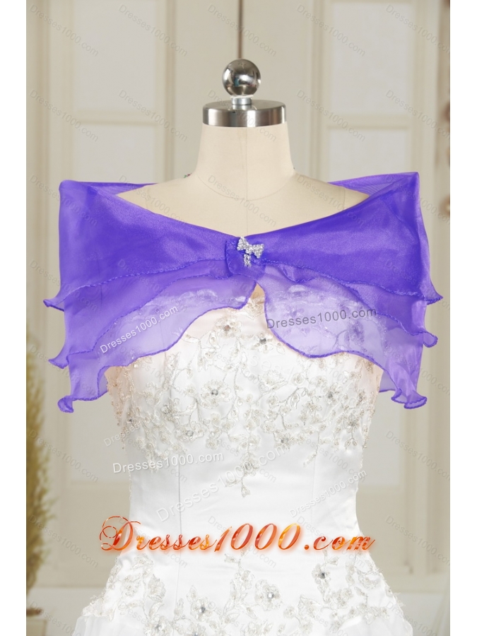 Detachable and New Style Purple Sweet 16 Dresses with Beading and Ruffles