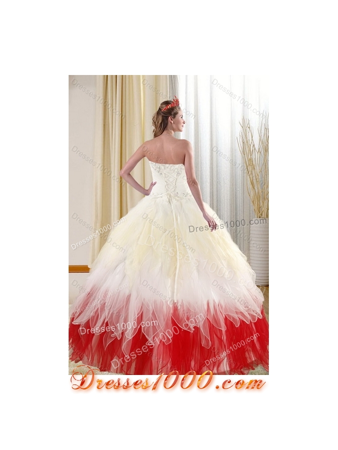 2015 Affordable Sweetheart Quinceanera Dresses with Beading