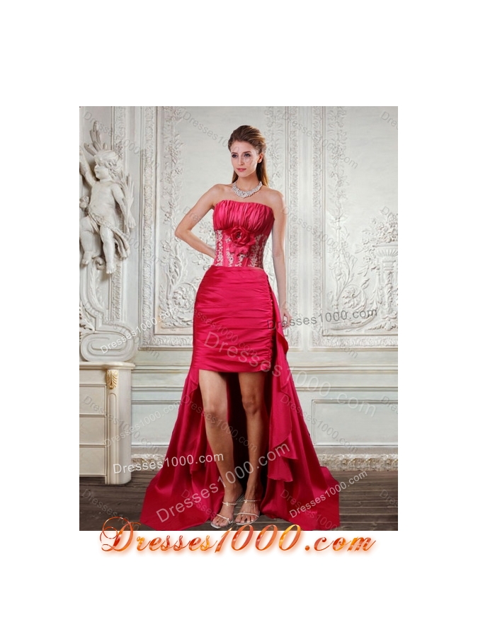 Detachable Appliques and Pick Ups Quinceanera Dress in Red