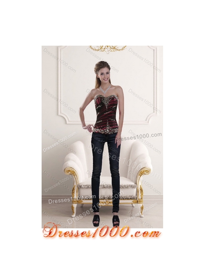 Designer Multi Color Dresses for Quince with Ruffles and Beading