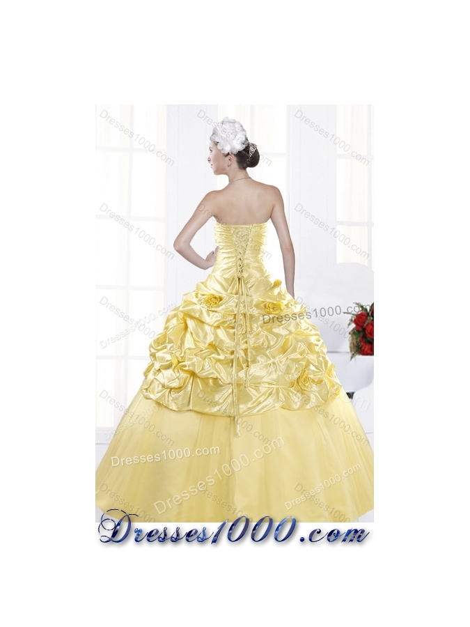 Detachable Strapless 2015 Strapless Beading Quinceanera Dresses