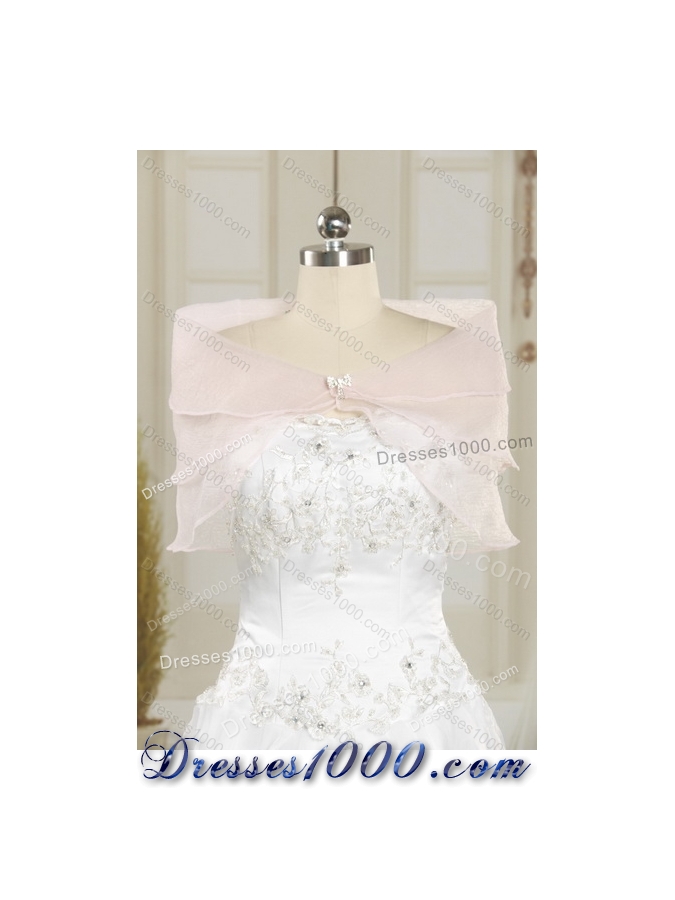 Detachable Strapless Ball Gown Quinceanera Dress with Embroidery and Ruffles