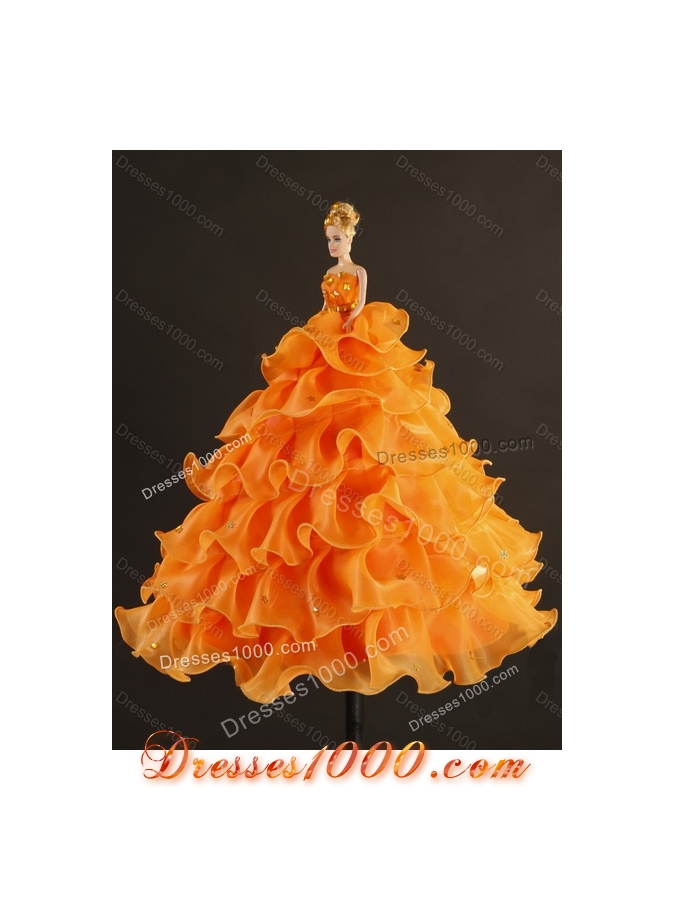 Detachable Strapless Quinceanera Dresses with Beading and Pick Ups in Coral Red