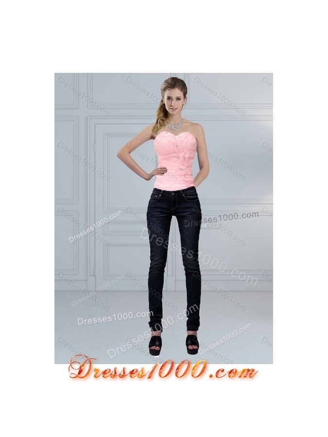 Detachable Sweetheart Beaded 2015 Quinceanera Dresses with Ruffled Layers