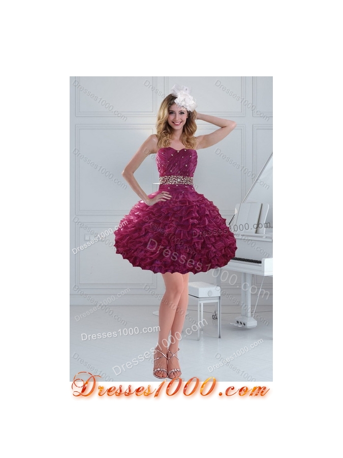 Fashionable Beading and Ruffles Quinceanera Dresses with Floor Length