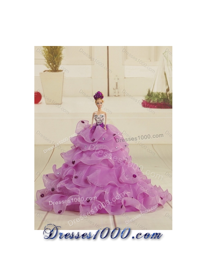 Fashionable Sweetheart Ruffled 2015 Quinceanera Dresses with Embroidery