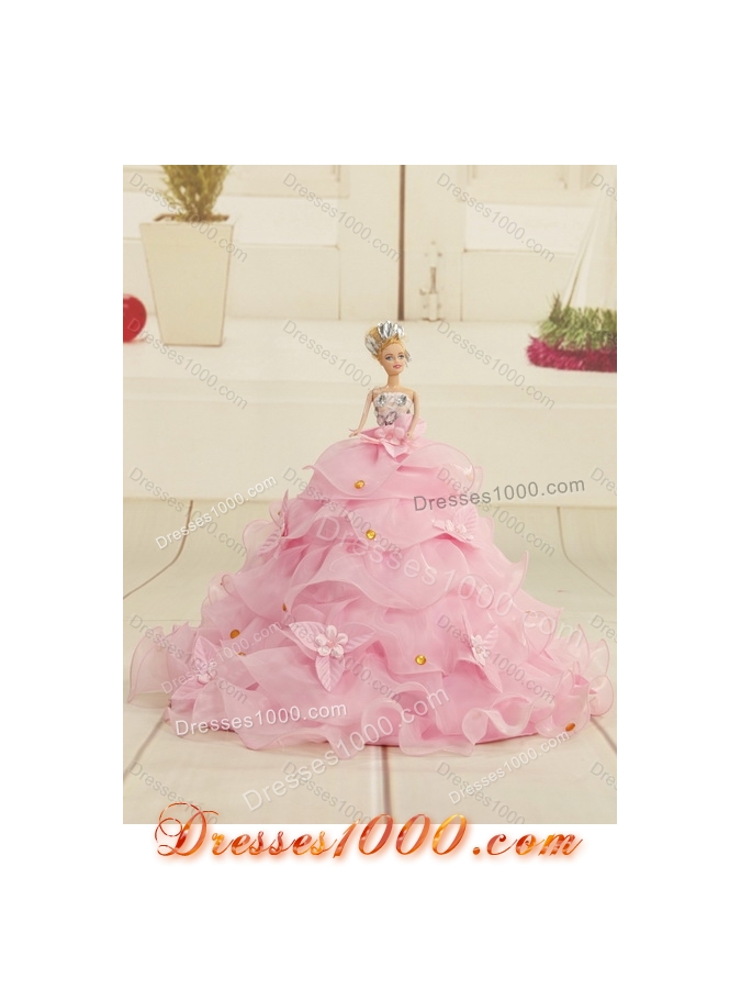 2015 Multi Color Dresses for Quince with Pick Ups and Beading