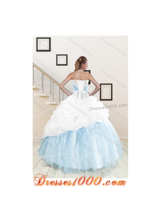 2015 Multi Color Dresses for Quince with Pick Ups and Beading