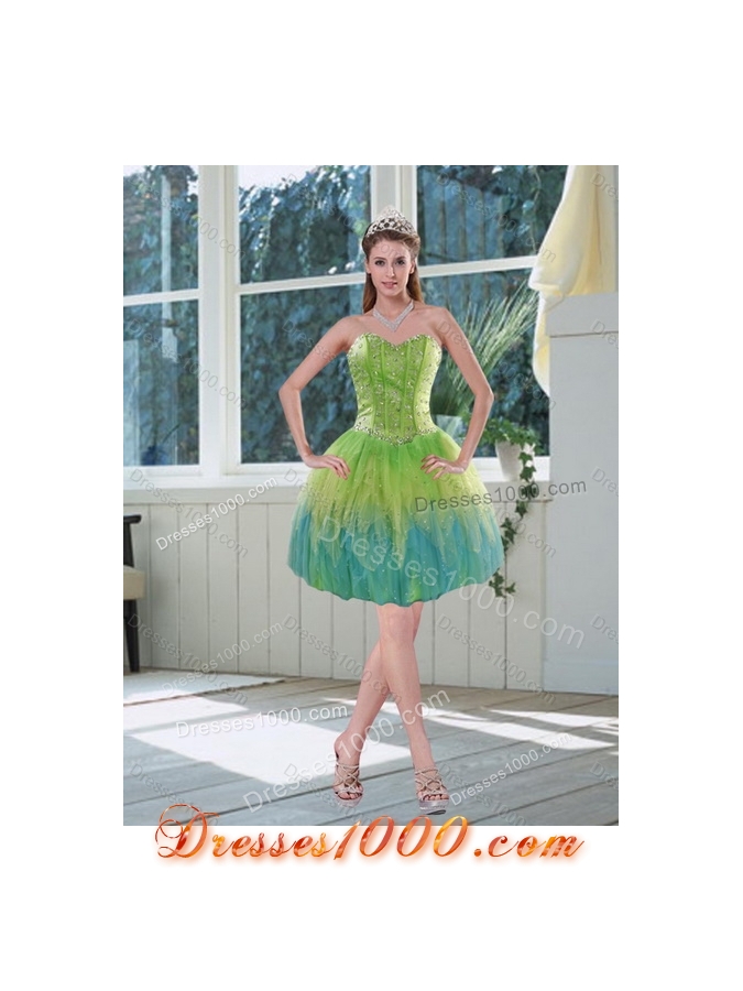 Luxurious Multi Color Quinceanera Dresses with Appliques and Ruffles