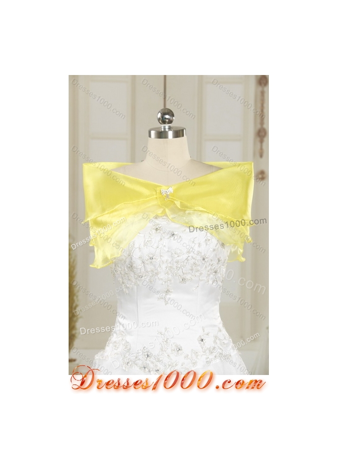 Luxurious Strapless Multi Color Quinceanera Dress with Beading and Embroidery