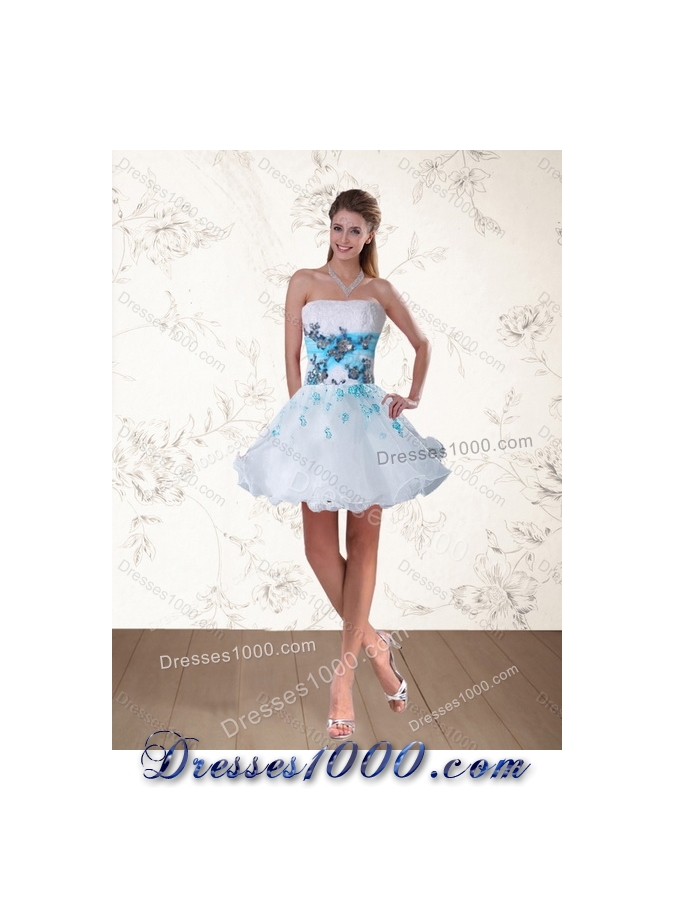 Pretty Multi Color Quinceanera Dress with Appliques and Beading