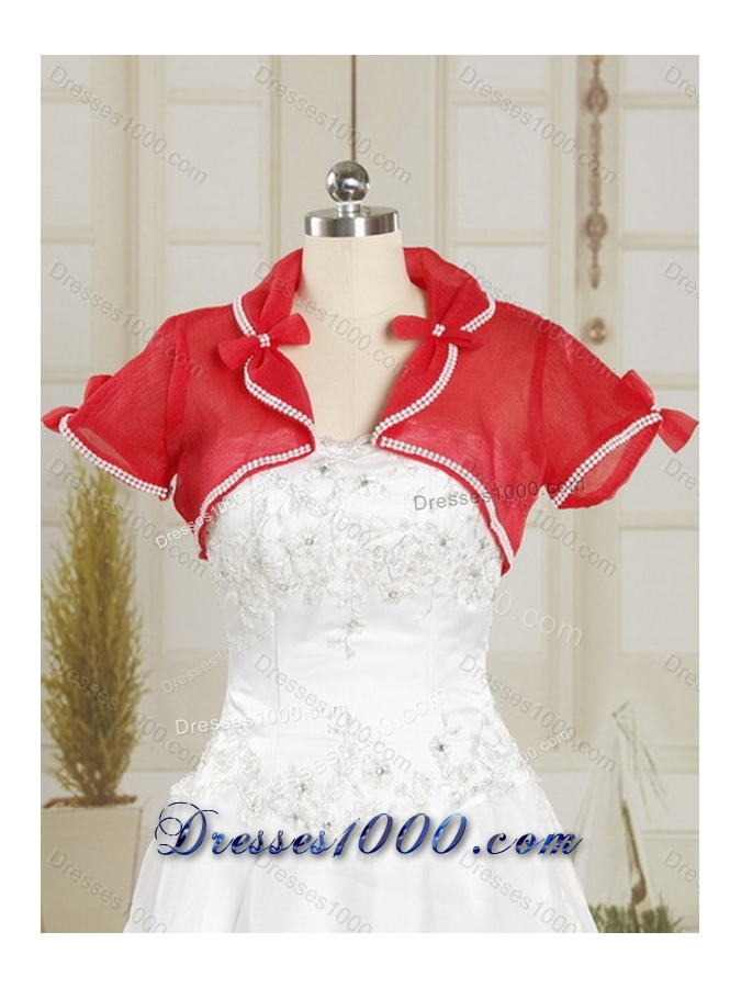 2015 New Style Fashionable Red Quinceanera Dresses with Beading and Ruffles