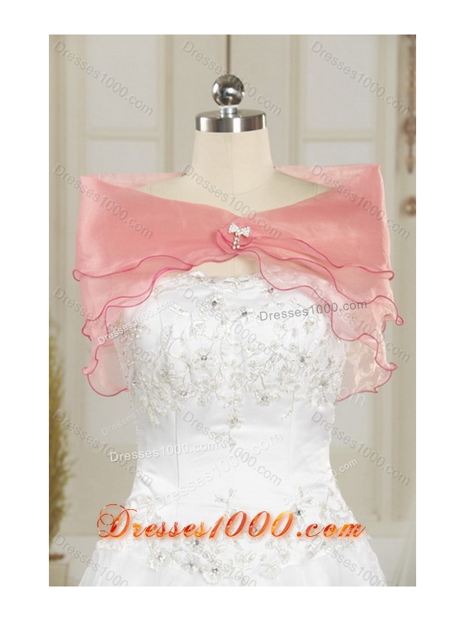 New Style Fantastic Purple Strapless Quince Dresses with Appliques and Ruffles for 2015