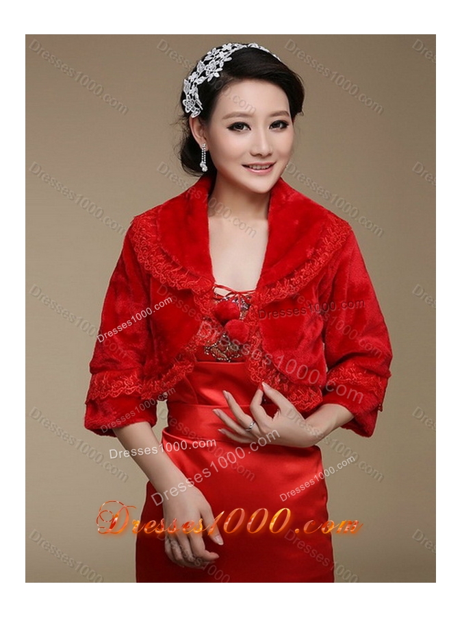 2015 New Style Red Quince Dresses with Beading and Ruffles