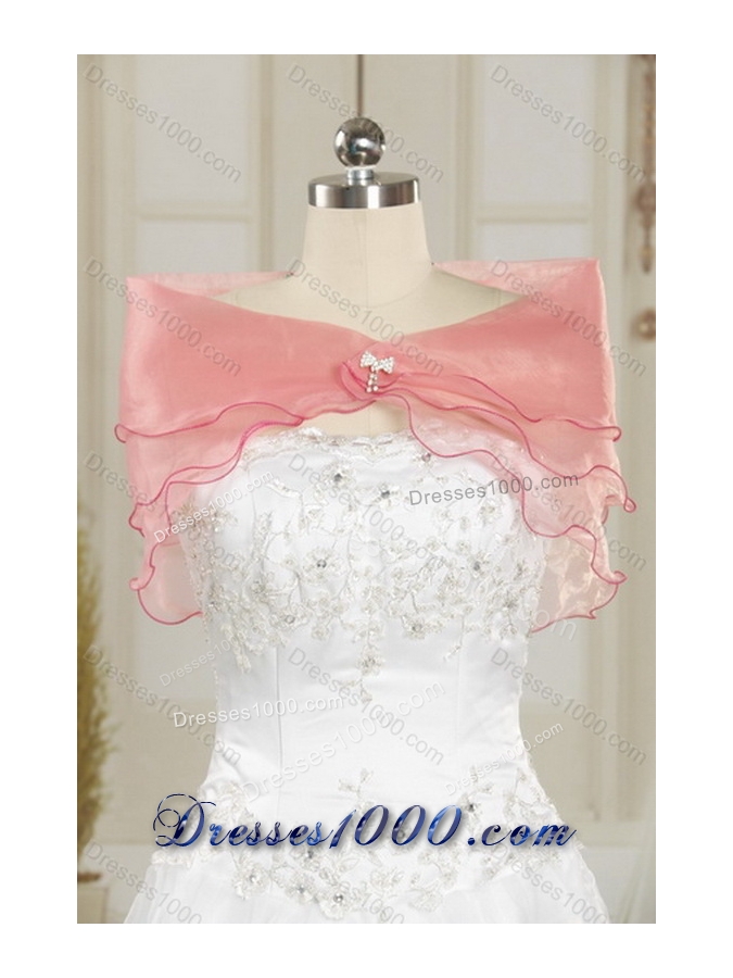 2015 Unique and Detachable One Shoulder Sweetheart White and Black Quinceanera Dress with Appliques