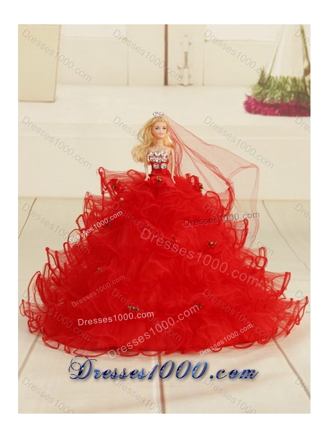 Perfect Red Quince Dresses with Appliques for 2015