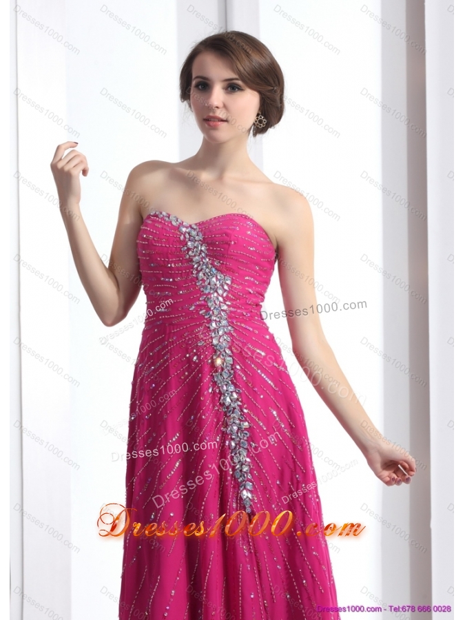 2015 Pretty Sweetheart Floor Length Prom Dress with Beading