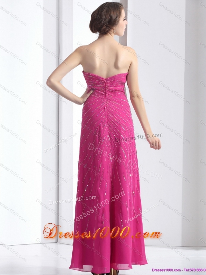 2015 Pretty Sweetheart Floor Length Prom Dress with Beading
