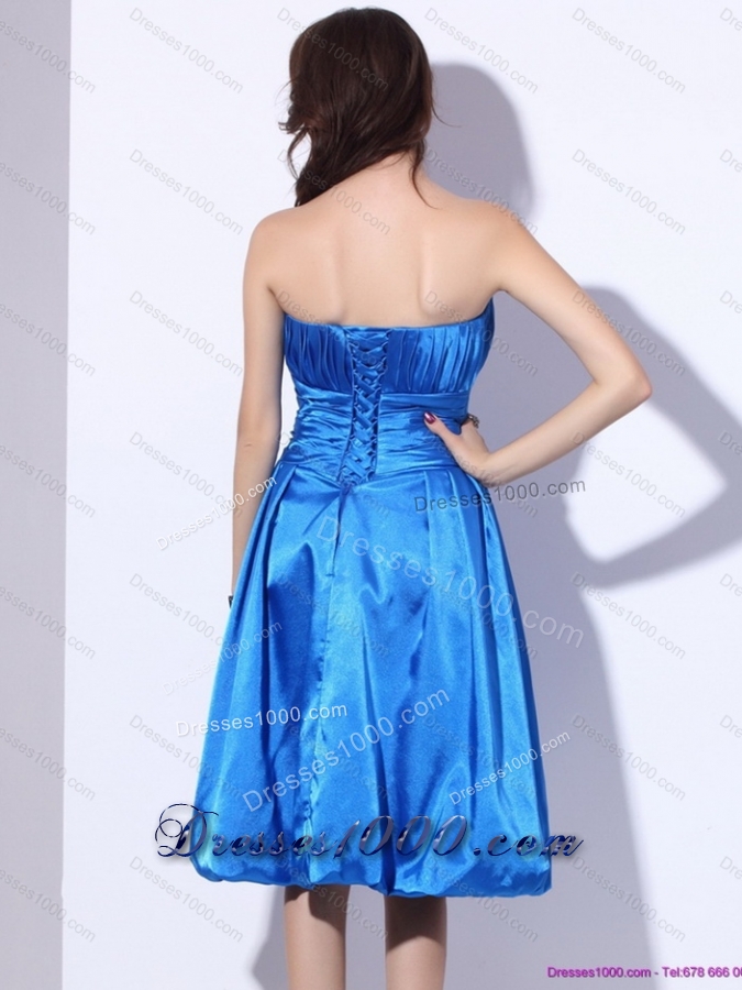 Popular Strapless 2015 Short Prom Dresses with Ruching