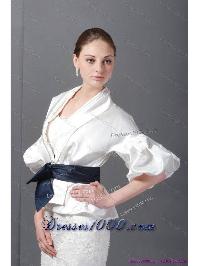 2015 Lovely Strapless White Prom Dress with Lace and Belt