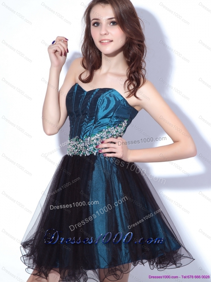 Multi Color Sweetheart Sequined and Ruffled Prom Dresses for 2015