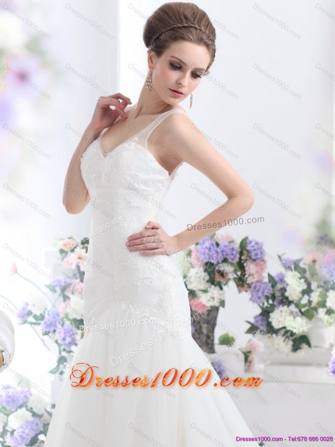 2015 New Style A Line Wedding Dress with Lace