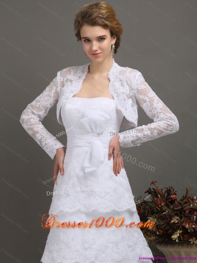 2015 New Style Sweetheart Wedding Dress with Lace and Bowknot
