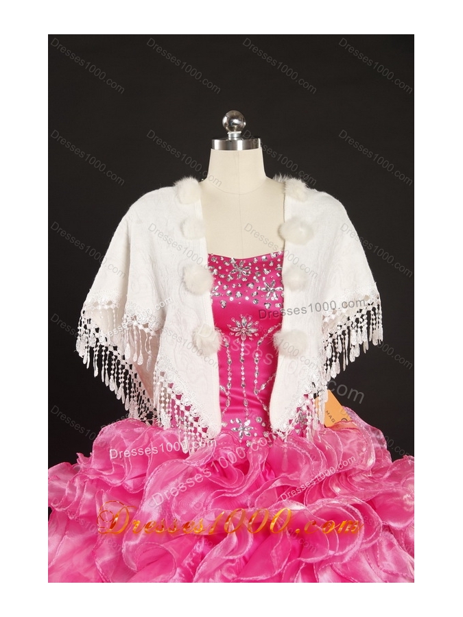 2015 Perfect Strapless Wedding Dress with Lace and Bowknot